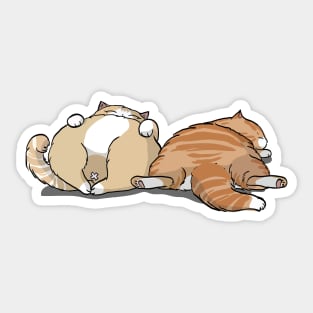 Cutie Sleepy Cats Sticker